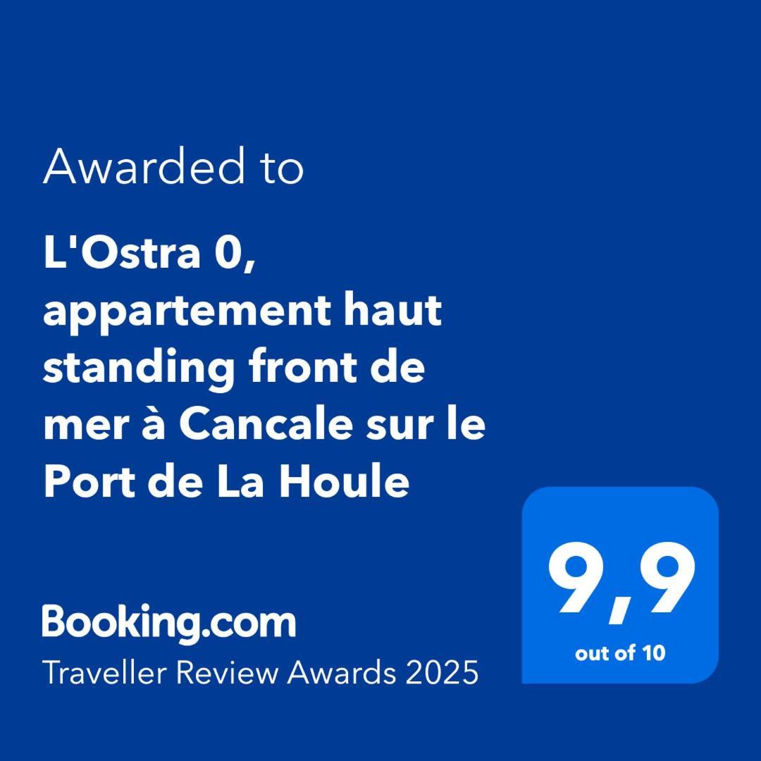L'Ostra 0, Appartement Haut Standing Front De Mer A Cancale Sur Le Port De La Houle Kültér fotó